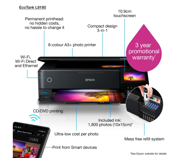 Epson EcoTank L8180 - 649733 - zdjęcie 9